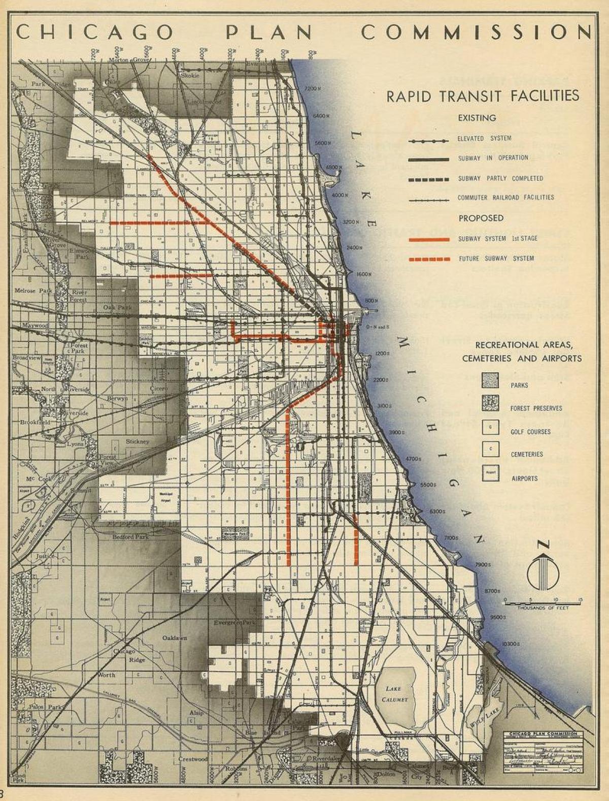 peta dari Chicago subway