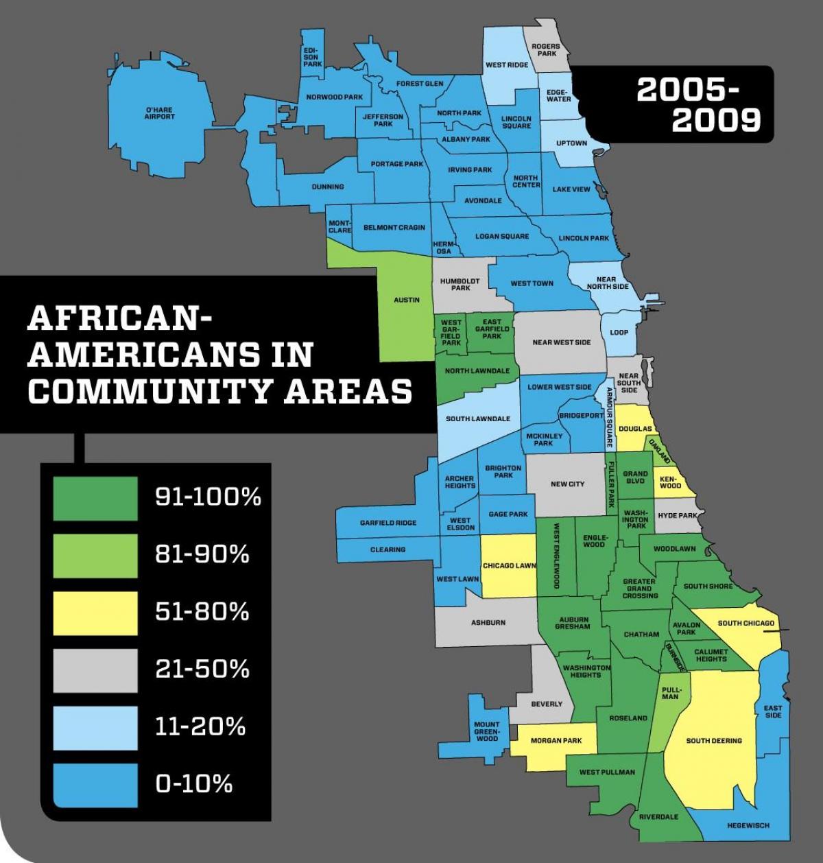 Chicago kejahatan lingkungan peta