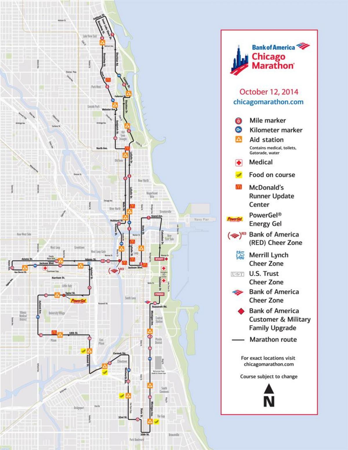 Chicago marathon race peta