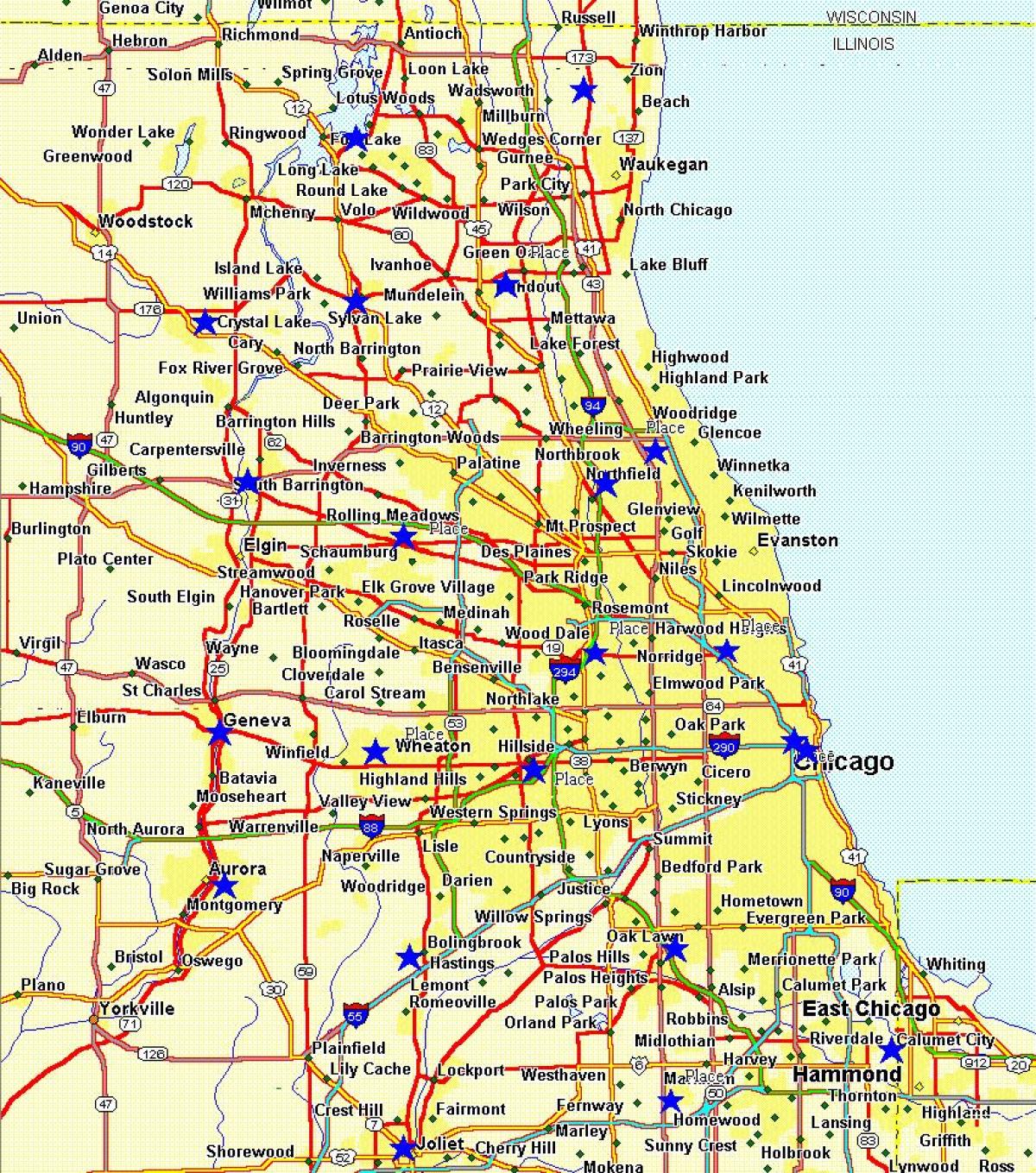 peta kota Chicago