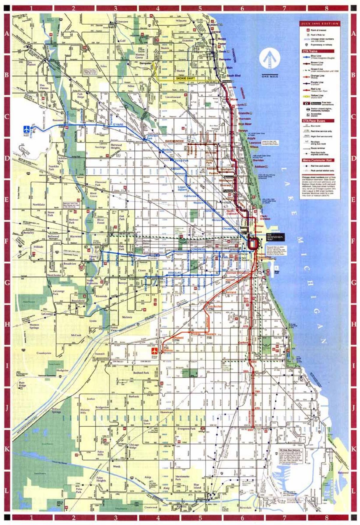 kota Chicago peta