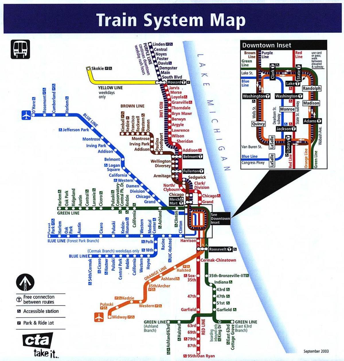 Chicago sistem kereta peta
