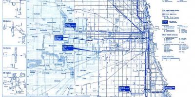 Chicago bus sistem peta