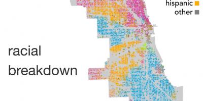 Peta dari Chicago etnis