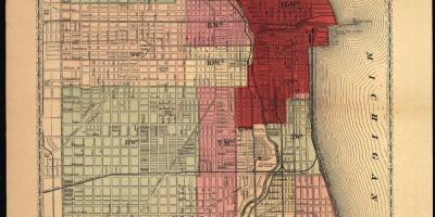 Peta dari the great Chicago fire