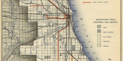 Peta dari Chicago subway