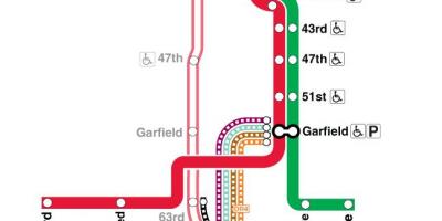 Peta dari garis merah Chicago