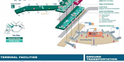 O Hare bandara, peta terminal 3