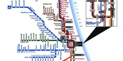 Chicago sistem kereta peta